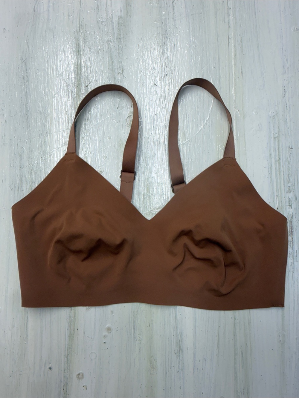 aerie Real Free Seamless Wireless Bra - Brown Sz L